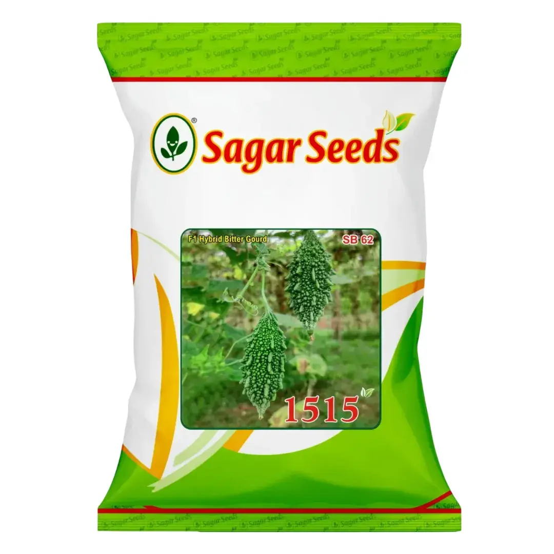 Sagar 1515 Hybrid Bitter Gourd Seeds, Dark Green and Uniform Fruits, High Yield Variety Seeds