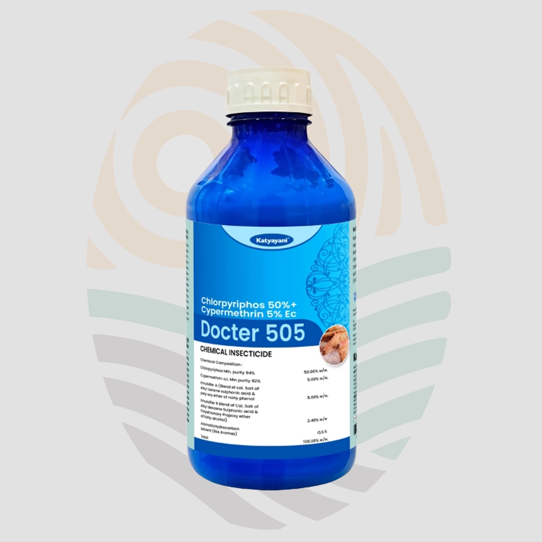 KATYAYANI DOCTER 505 | CHLORPYRIPHOS 50% + CYPERMETHRIN 5% EC | CHEMICAL INSECTICIDE