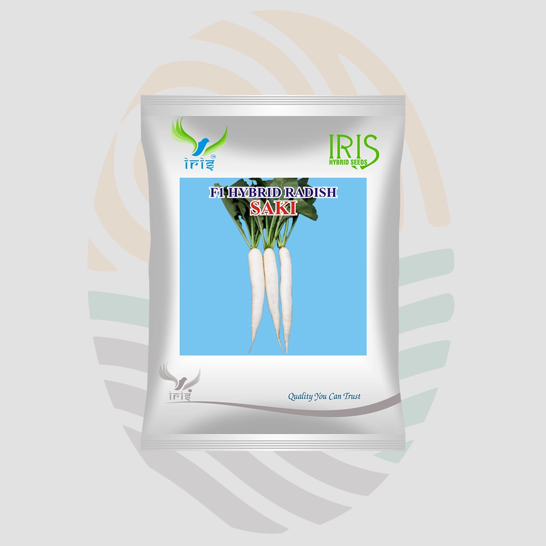 Iris Saki  F1 Hybrid  Radish Seeds (Pointy End)