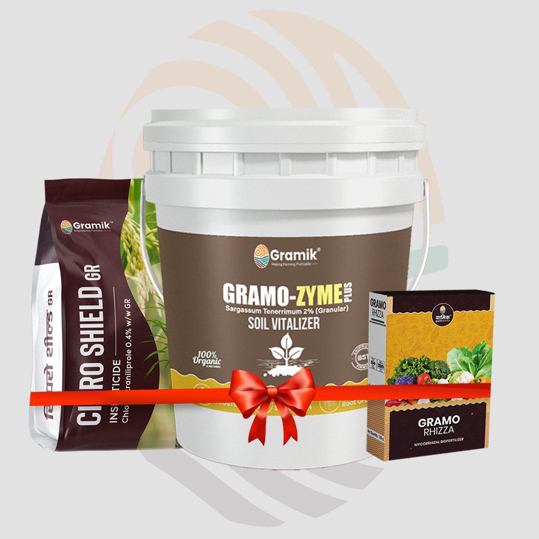 Gramo Zyme (5kg)+Gramo Rhizza(250gm)+Cipro Shield(4kg)
