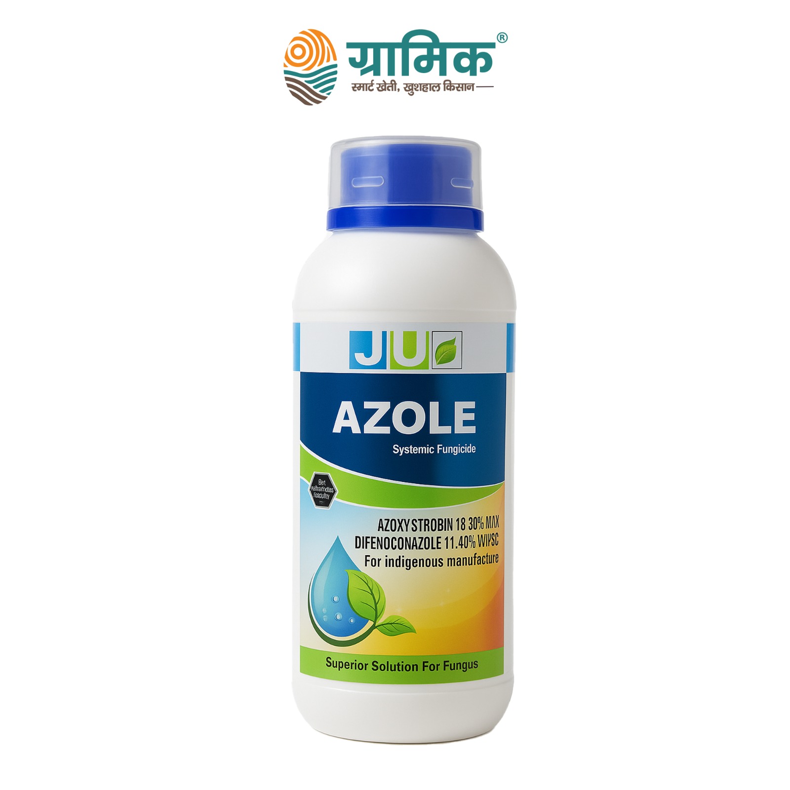 JU AZOLE - Azoxystrobin 18.2% + Difenoconazole 11.4% SC | Fungicide